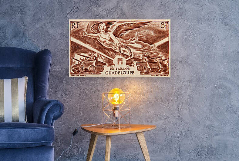 Guadeloupe Stamp by David Pinter