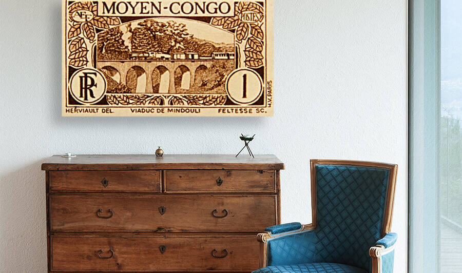 Moyen-Congo 1 Stamp by David Pinter
