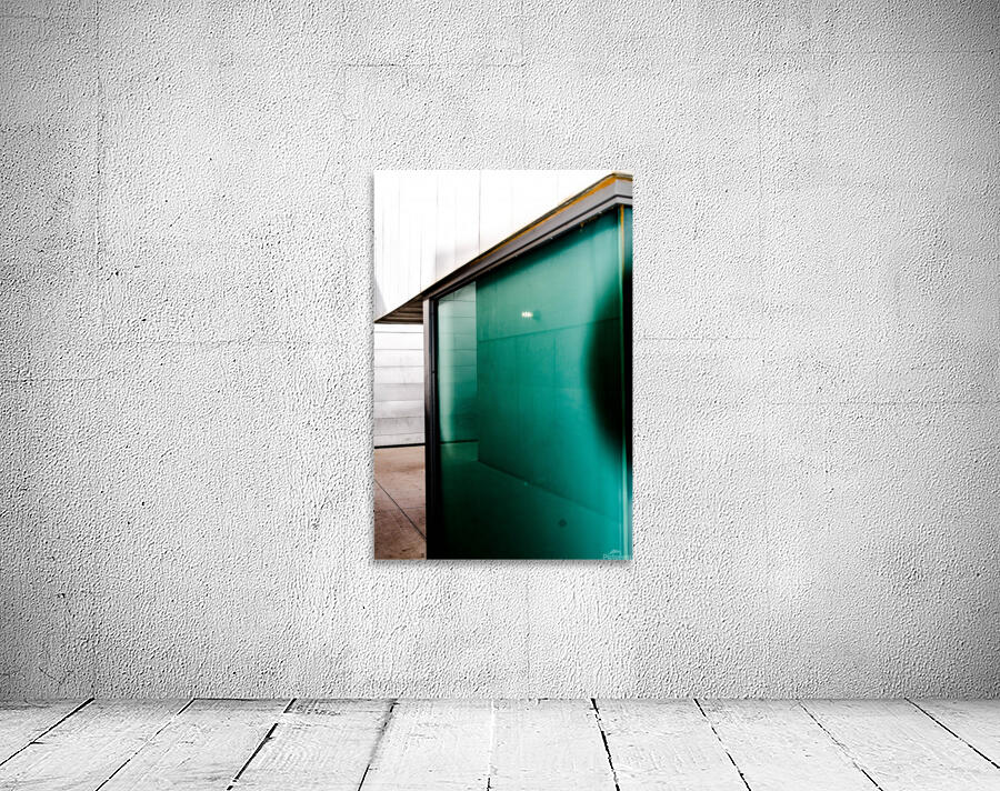 Green Glass Reflection Wall Preview