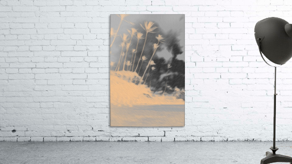 Sunset Palm Trees Wall Preview