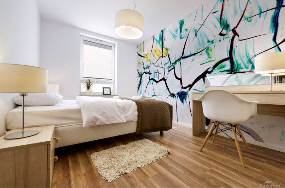 Cracked Image Mural print
