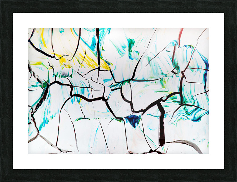 Cracked Image Picture Frame print