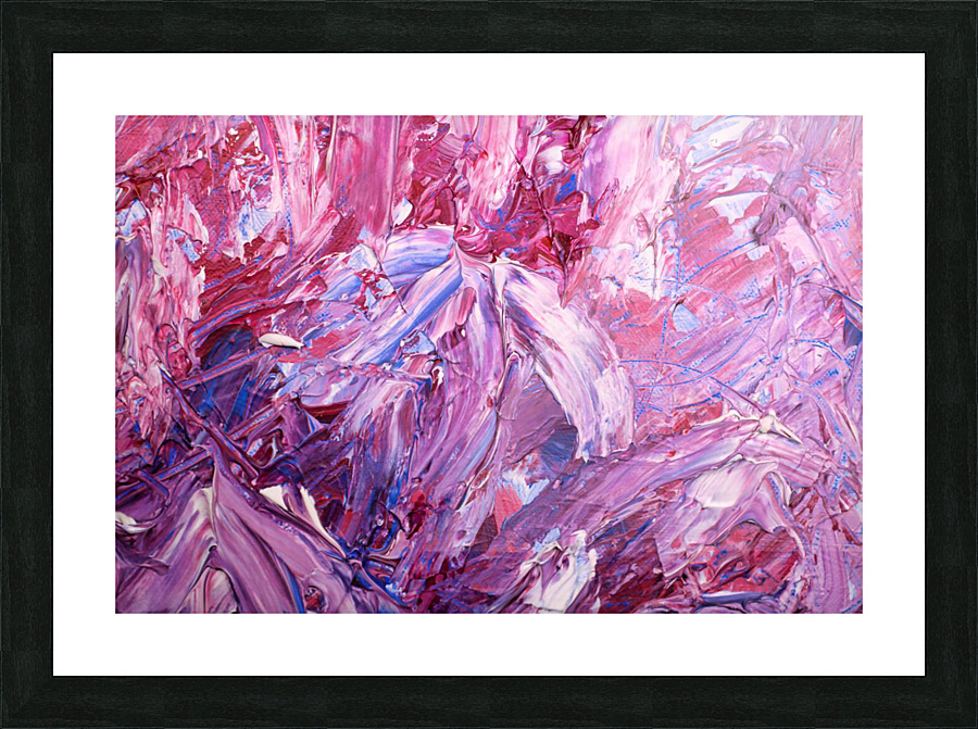 Pink Flower Picture Frame print