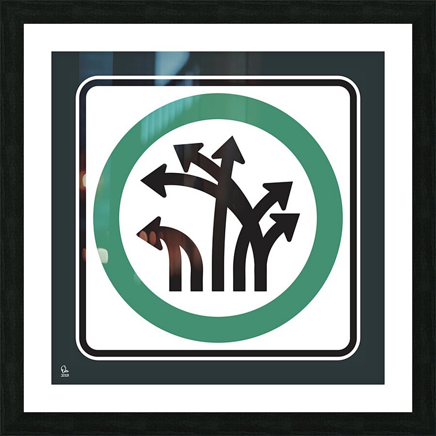 Traffic Delirium 001 Picture Frame print