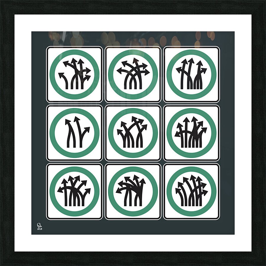 Traffic Delirium 048 Picture Frame print