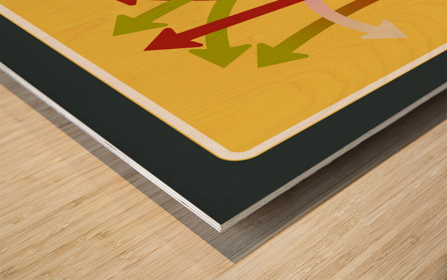 Traffic Circus 001 Wood print