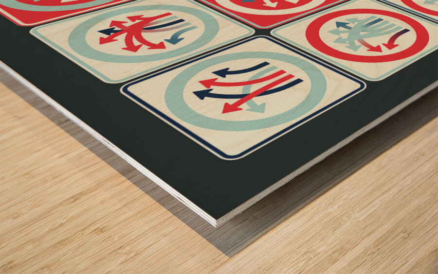 Traffic Circus 020 Wood print