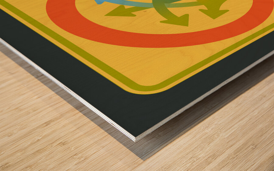 Traffic Circus 033 Wood print