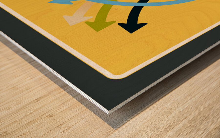 Traffic Circus 049 Wood print