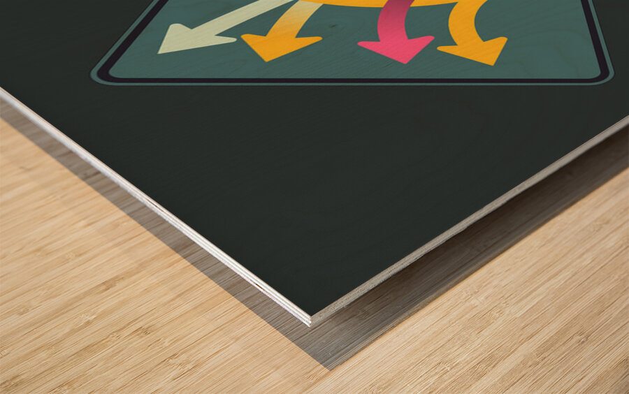 Traffic Circus 038 Wood print