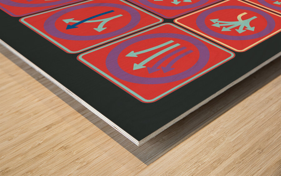 Traffic Circus 040 Wood print