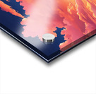  anime cotton candy clouds with the fiery orange Acrylic print