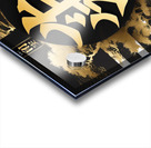  japaneese Kanji art black and gold color with hi Acrylic print