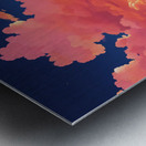  anime cotton candy clouds with the fiery orange Metal print