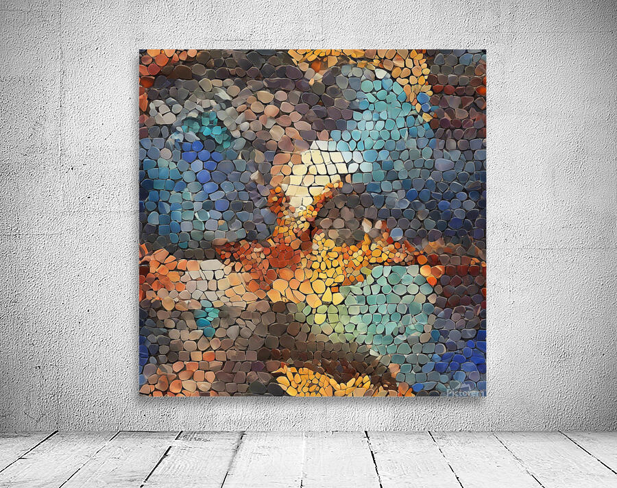 mosaics abstract art Wall Preview
