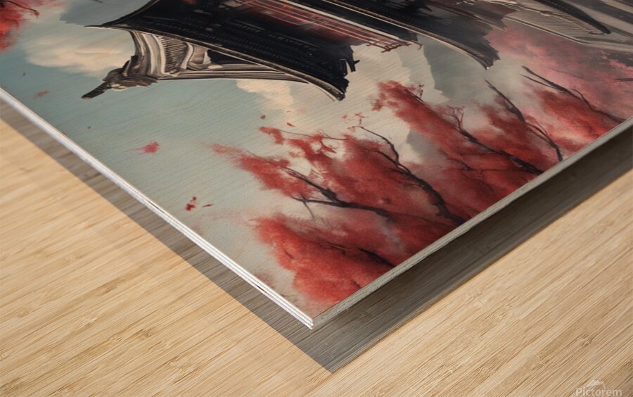   beautiful japaneese Kanji art Wood print