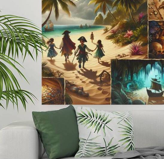 A captivating tropical island brimming with mystery and adventure. by Art   Accent Gallery