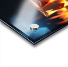 Default an ice cube next to a fire cube captured Acrylic print