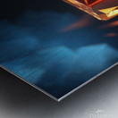 Default an ice cube next to a fire cube captured Metal print