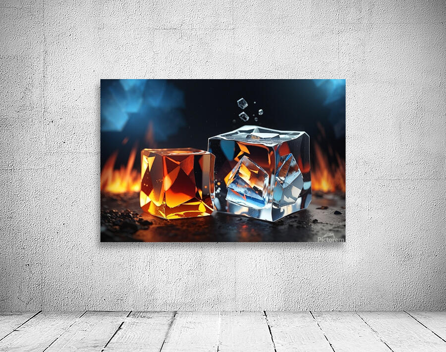 Default an ice cube next to a fire cube captured Wall Preview