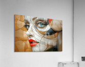 line draw portrait john print Acrylic Print