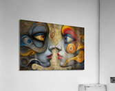 two faces john print Acrylic Print
