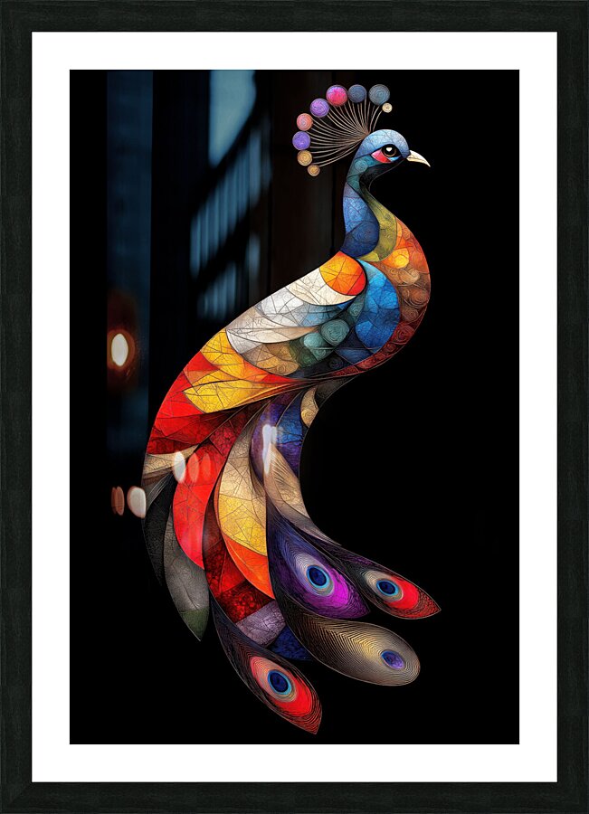 peacock John print Picture Frame print