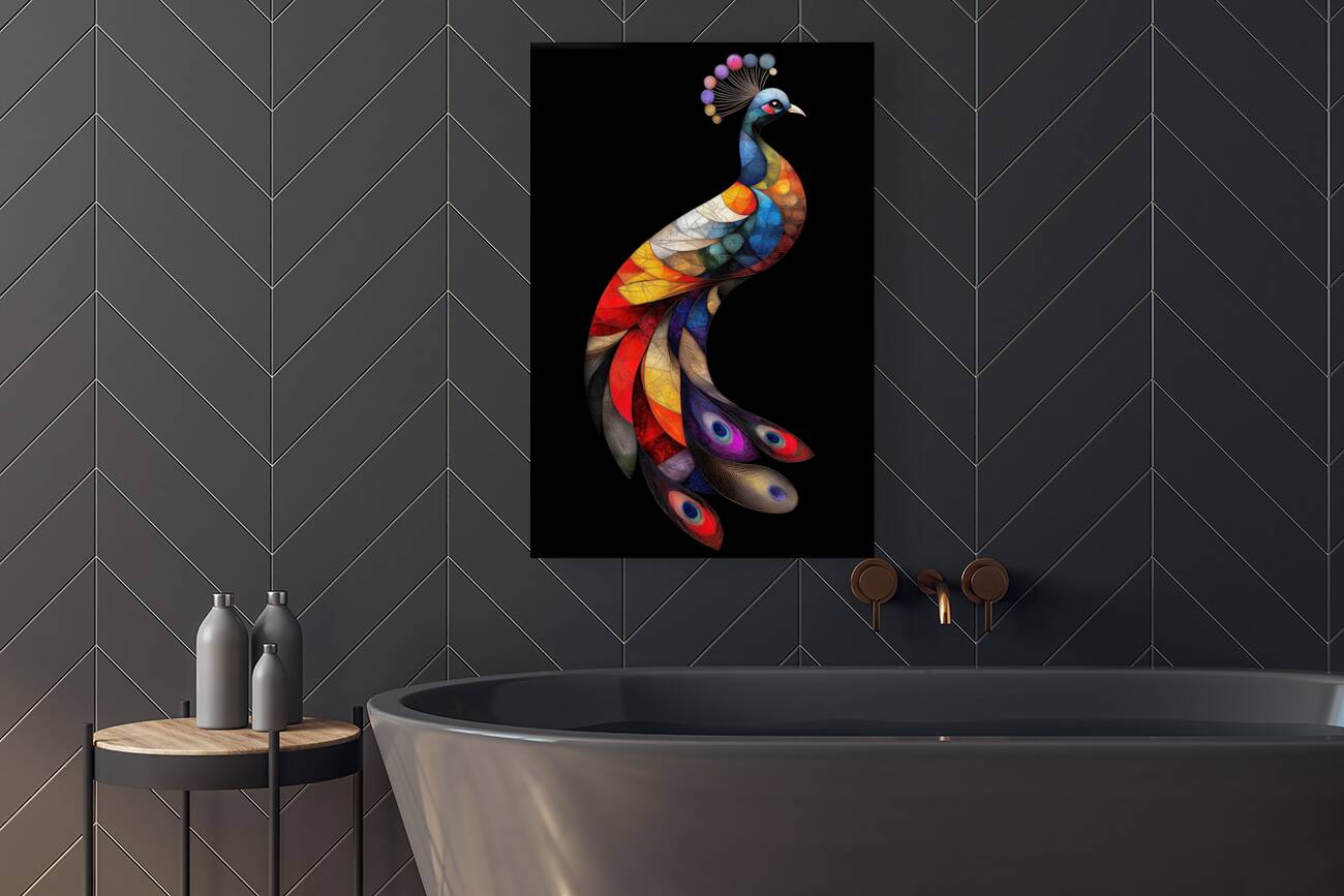 peacock John print Reproduction