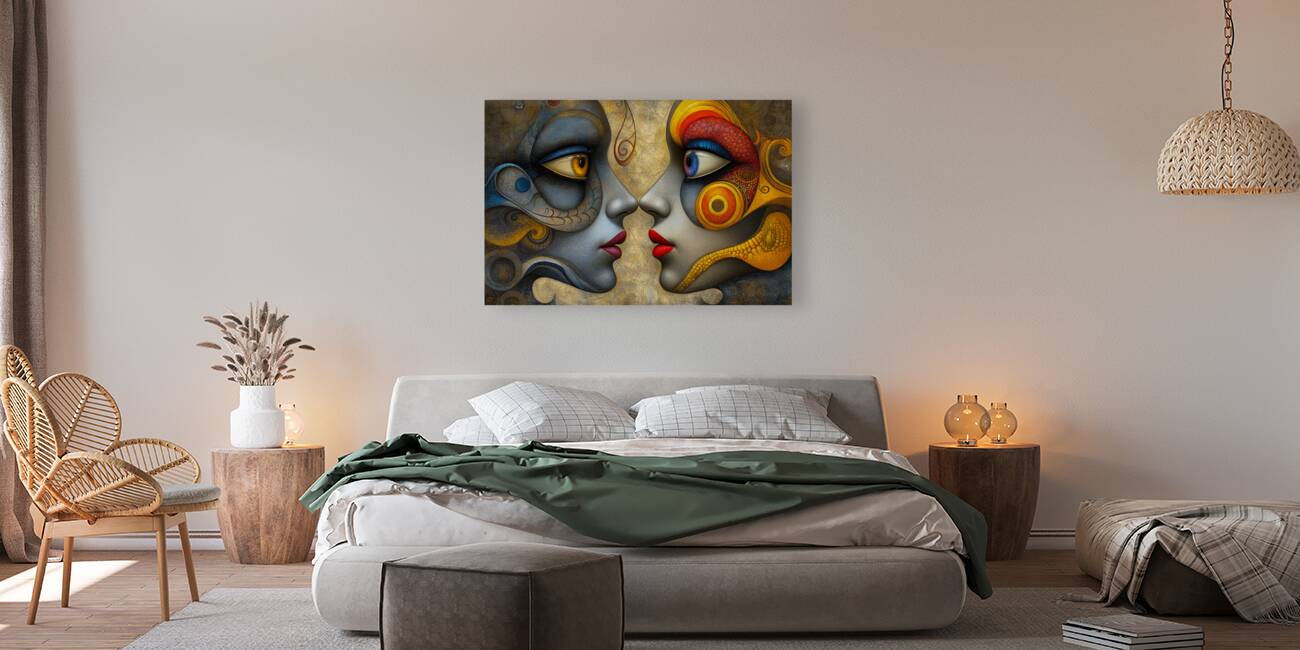 two faces john print Reproduction