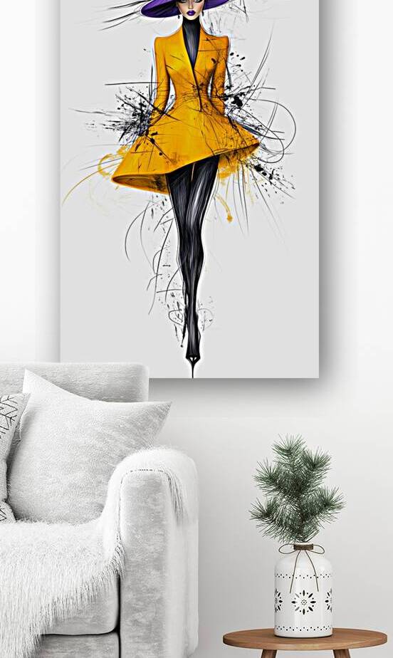 fashion tumeric John print by John Walborn Promenade Photos