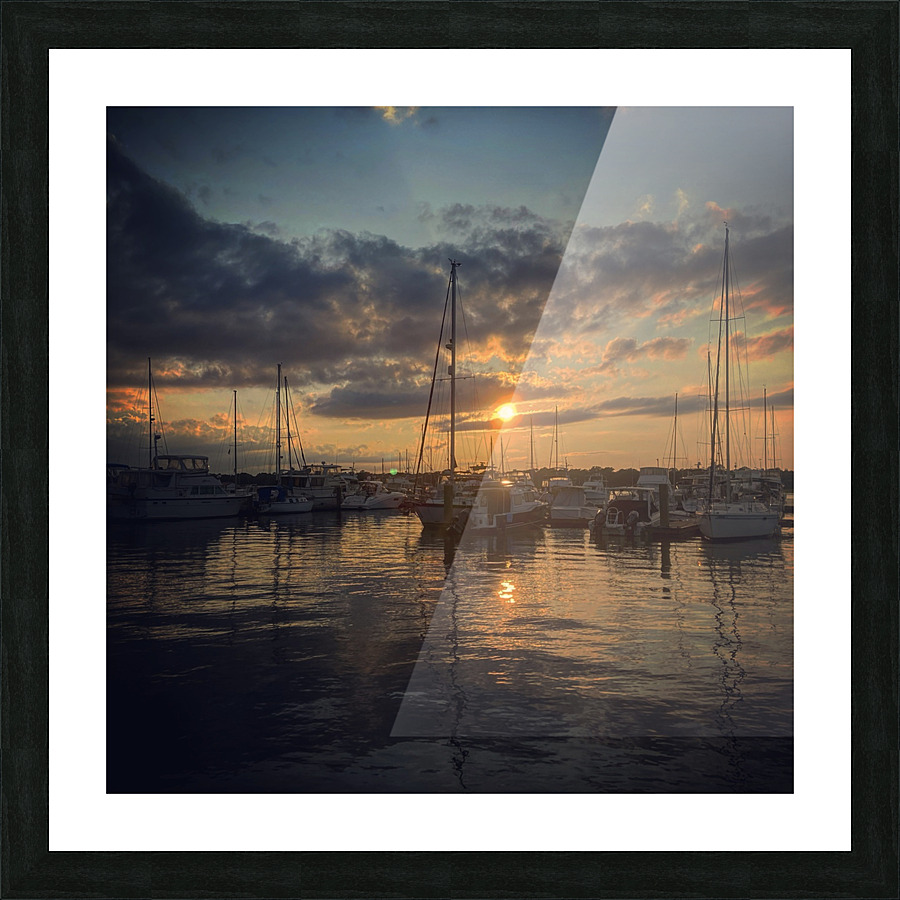 Sailboat Sunset Picture Frame print