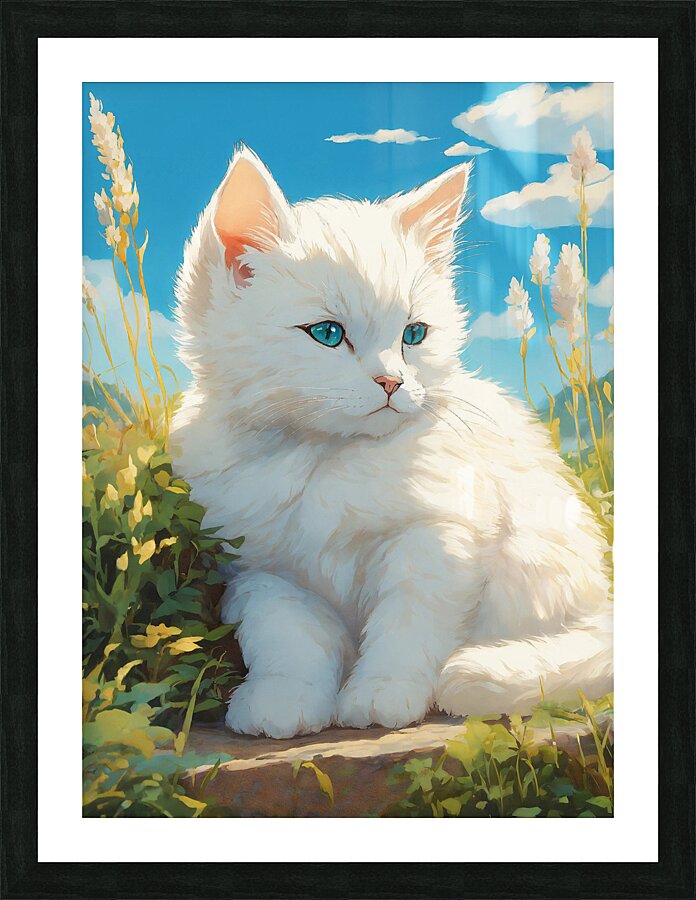 Beautiful cat  Picture Frame print