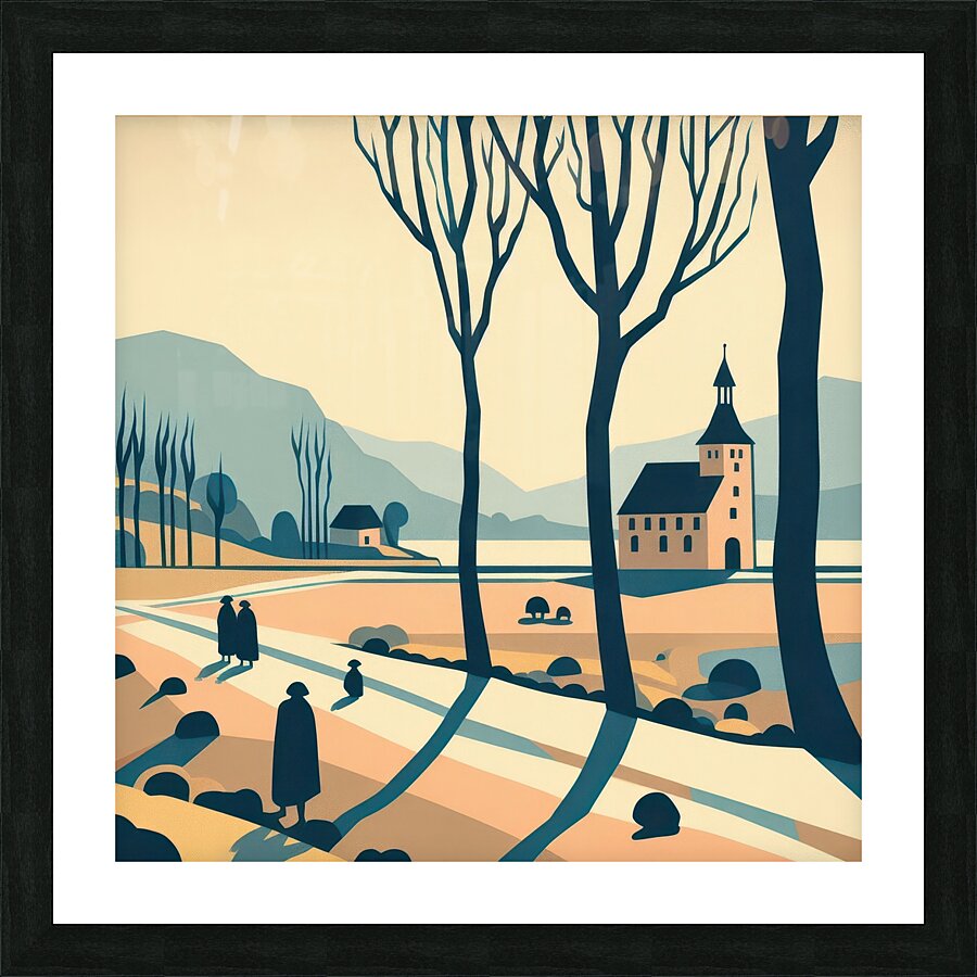 The road Picture Frame print
