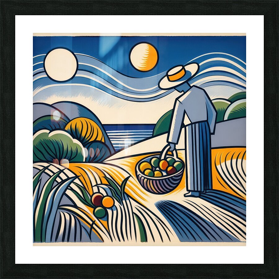 The farmer Picture Frame print
