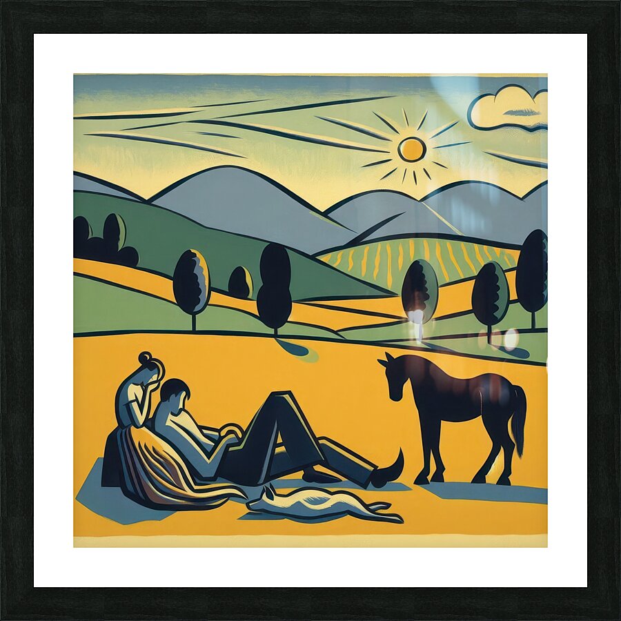 My horse 2 Picture Frame print