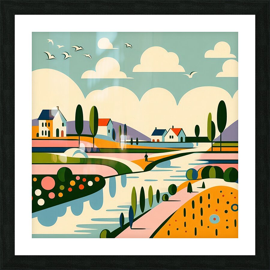 The river 1 Picture Frame print