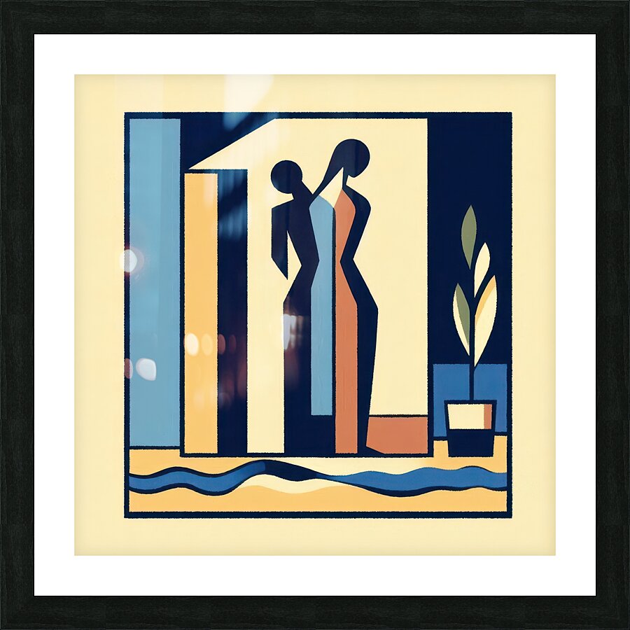 Two Women Picture Frame print