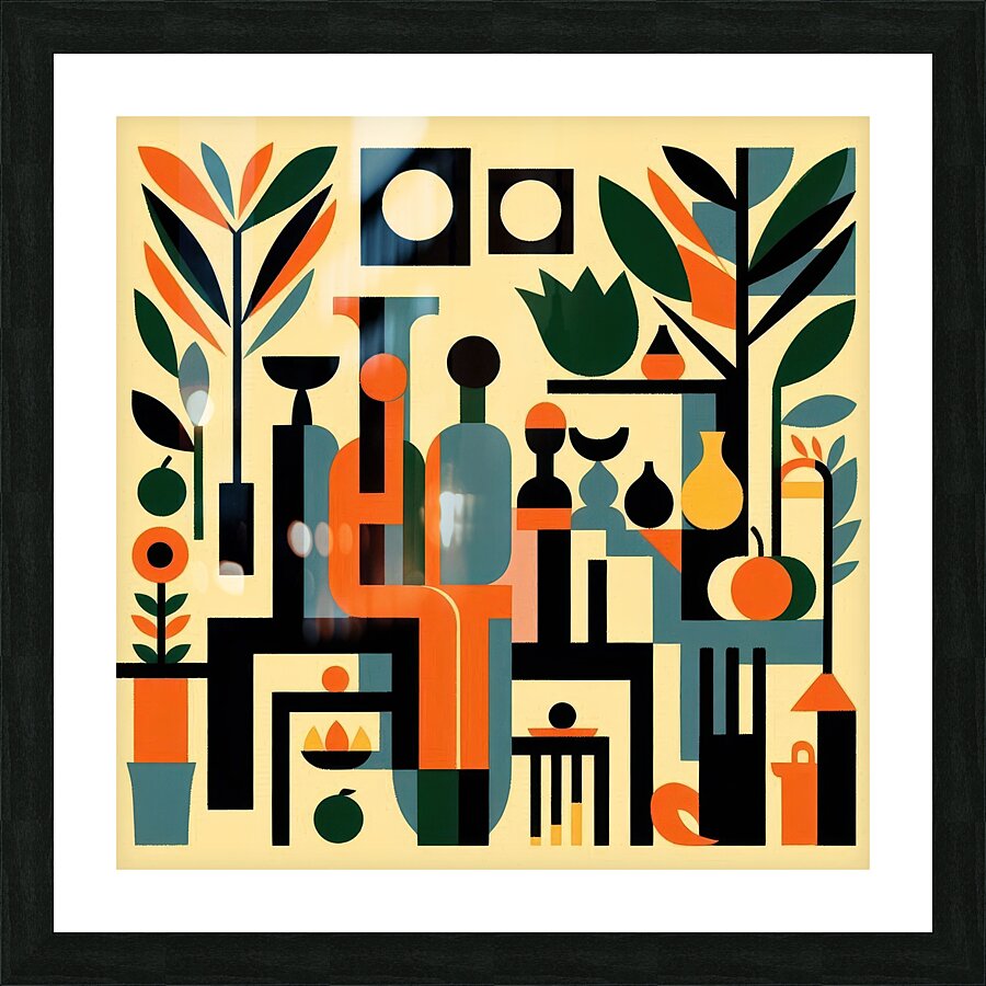 people 2 Picture Frame print
