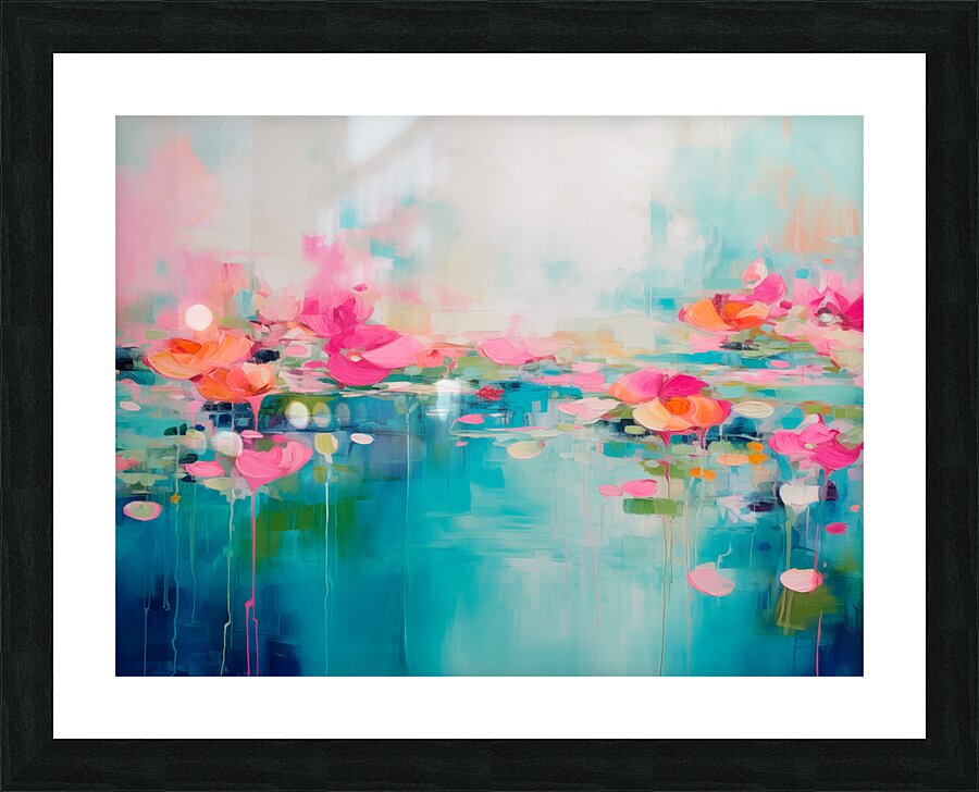 AURORA 001  40x30 300 AURORA acrylic paintind tex Picture Frame print