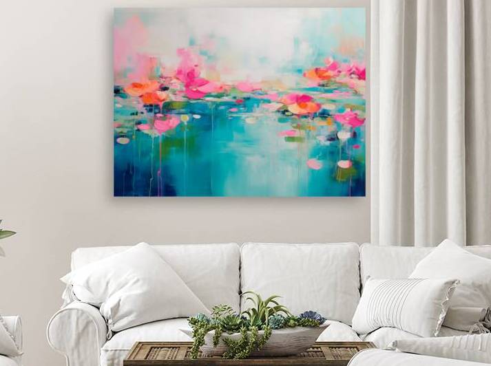 AURORA 001  40x30 300 AURORA acrylic paintind tex by Aurora Muse Studio