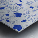 Classy blue Tulips  Metal print