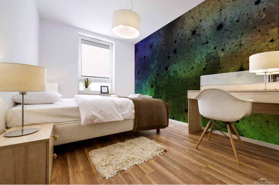 Tye dye vibing Mural print