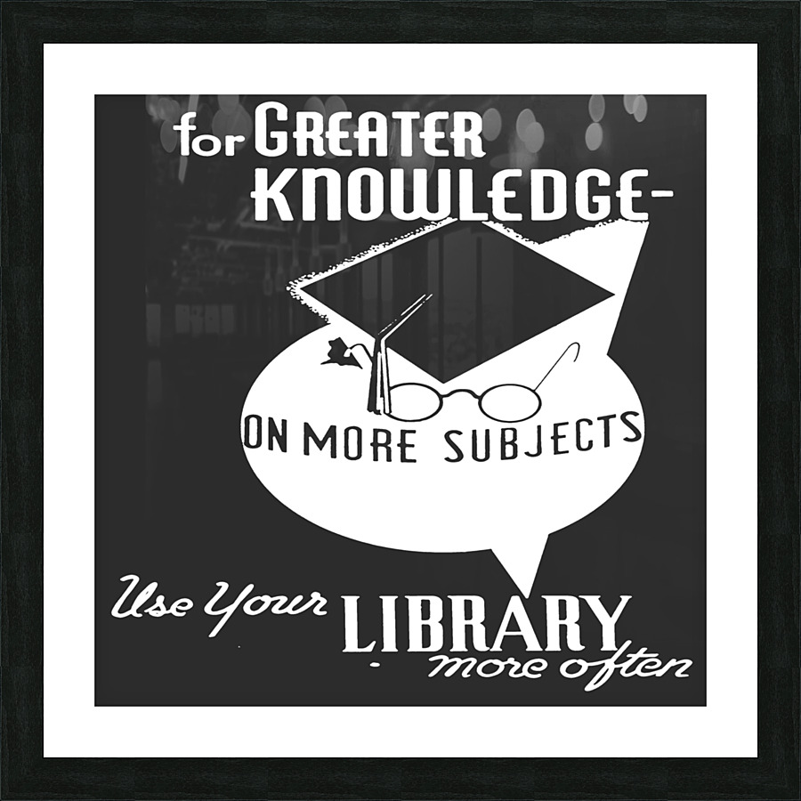 Use your library more often Picture Frame print