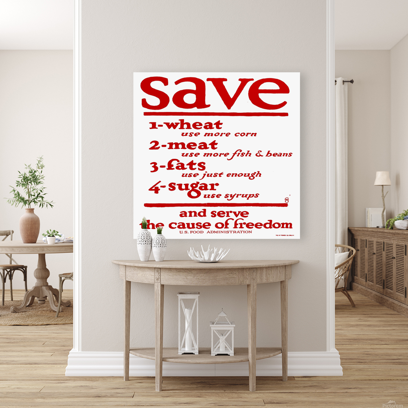Save food - War Poster Reproduction