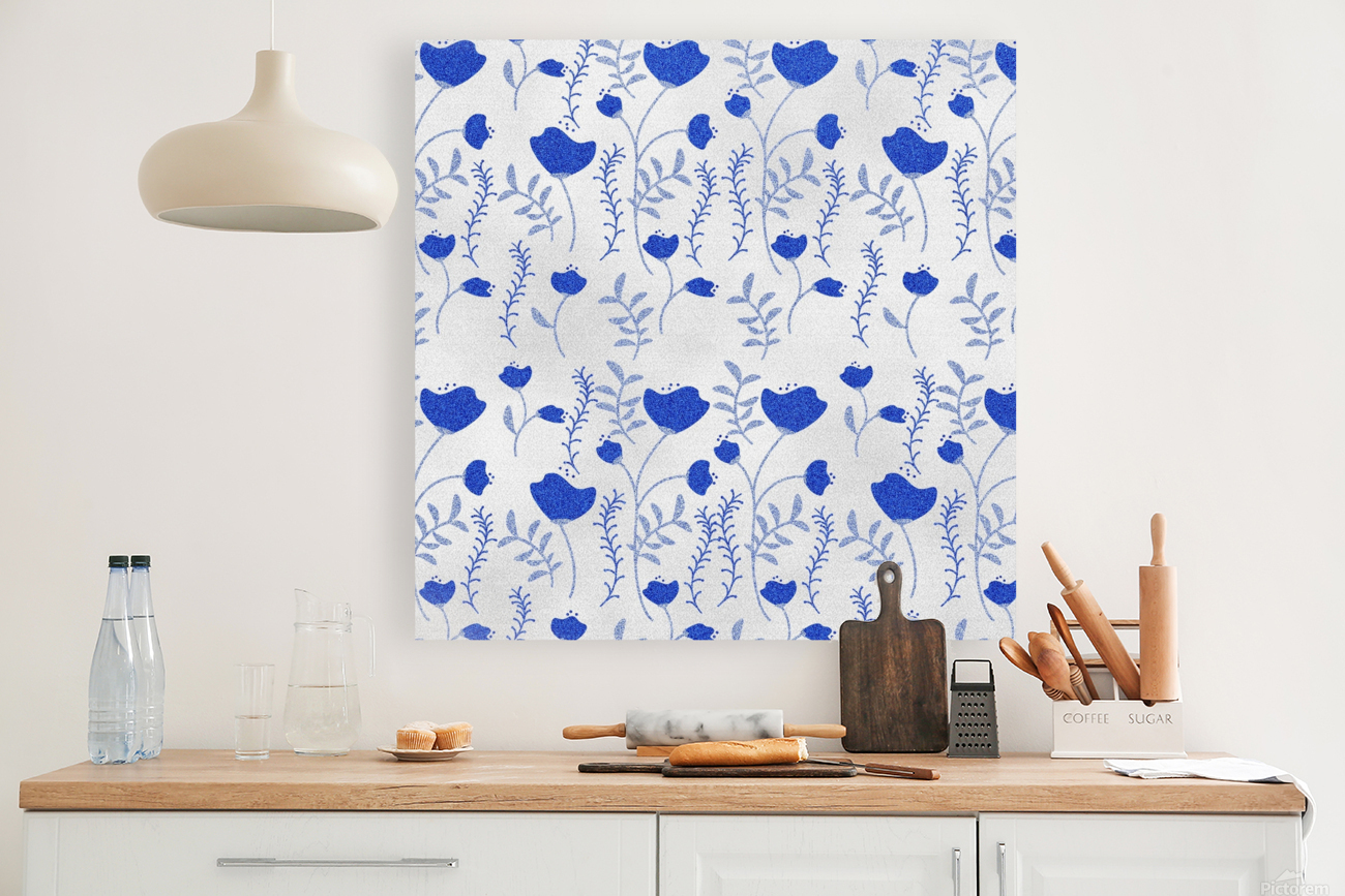 Classy blue Tulips  Reproduction