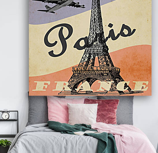 Travel poster Paris Tower by Conte Monfrey