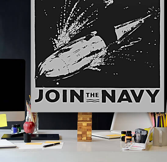 Join the navy - War poster Reproduction