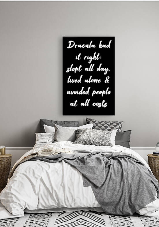 dracula had it right - social distance by Conte Monfrey