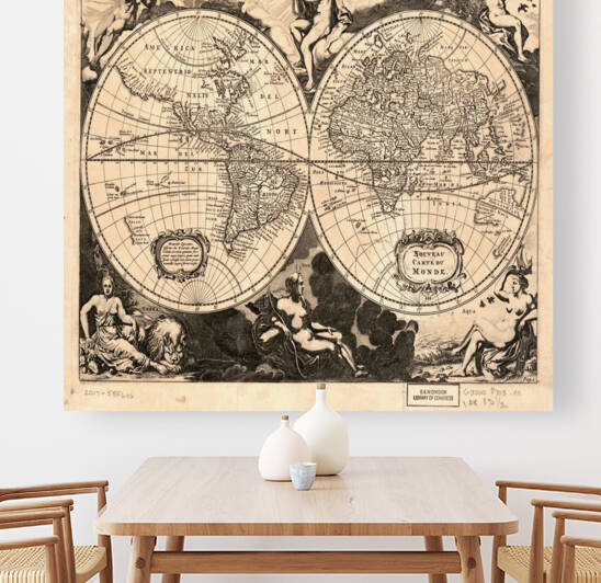 Old world mapa mundi by Conte Monfrey
