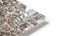 Old town map  HD Metal print